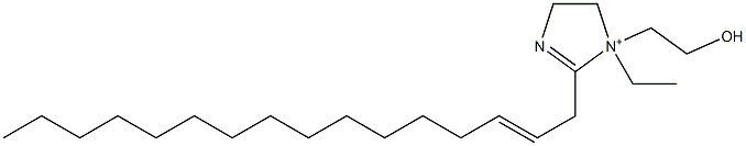 1-Ethyl-2-(2-hexadecenyl)-1-(2-hydroxyethyl)-2-imidazoline-1-ium Struktur