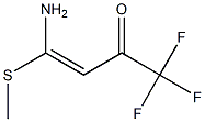 1,1,1-Trifluoro-4-amino-4-(methylthio)-3-buten-2-one Struktur