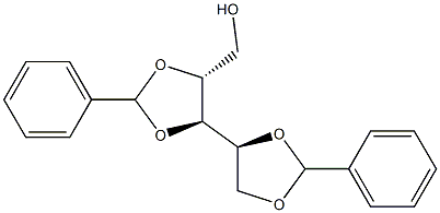 1-O,2-O:3-O,4-O-Dibenzylidene-D-xylitol Struktur