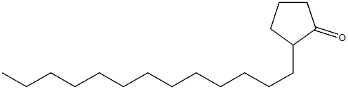 2-Tridecylcyclopentanone Struktur