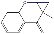 1,1a,7,7a-Tetrahydro-7a-methyl-7-methylenebenzo[b]cyclopropa[e]pyran Struktur