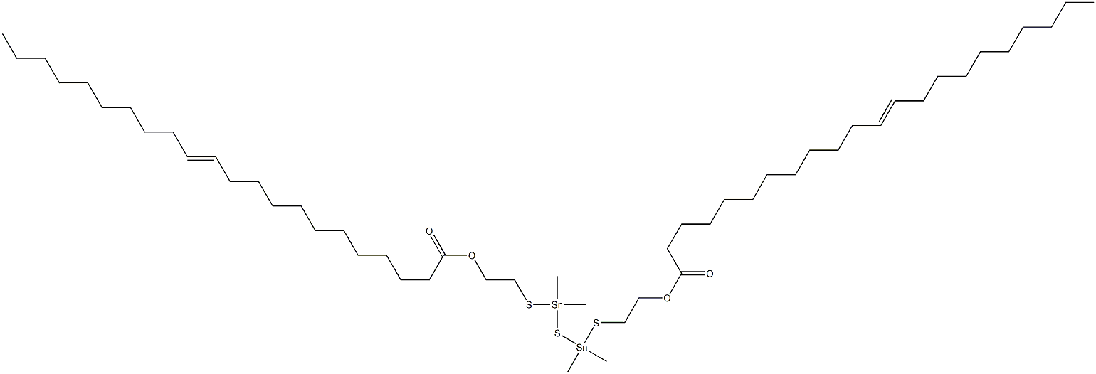 Bis[dimethyl[[2-(11-henicosenylcarbonyloxy)ethyl]thio]stannyl] sulfide Struktur