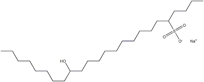 16-Hydroxytetracosane-5-sulfonic acid sodium salt Struktur