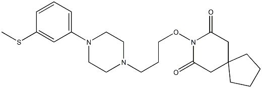 8-[3-[4-(3-Methylthiophenyl)-1-piperazinyl]propyloxy]-8-azaspiro[4.5]decane-7,9-dione Struktur