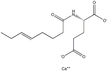 N-(5-Octenoyl)glutamic acid calcium salt Struktur