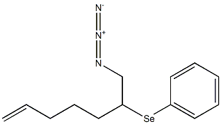 7-Azido-6-phenylseleno-1-heptene Struktur