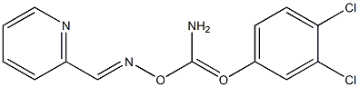 2-Pyridinecarbaldehyde O-(3,4-dichlorophenyl)carbamoyl oxime Struktur