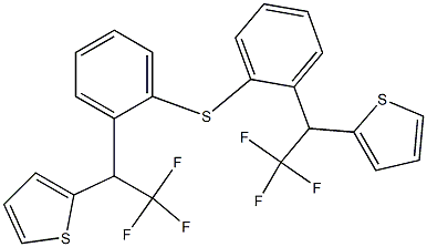 [2,2,2-Trifluoro-1-(2-thienyl)ethyl]phenyl sulfide Struktur