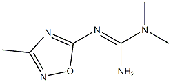 1,1-Dimethyl-2-(3-methyl-1,2,4-oxadiazole-5-yl)guanidine Struktur