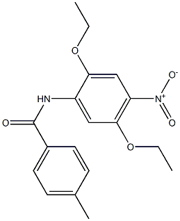 2',5'-Diethoxy-4-methyl-4'-nitrobenzanilide Struktur