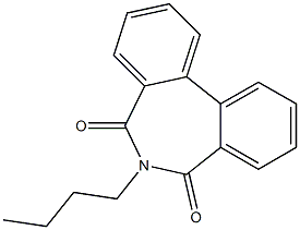 6-Butyl-5H-dibenz[c,e]azepine-5,7(6H)-dione Struktur