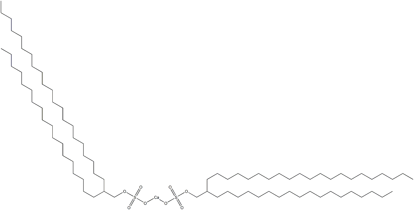 Bis(2-octadecyltricosyloxysulfonyloxy)calcium Struktur