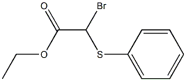 Bromo(phenylthio)acetic acid ethyl ester Struktur