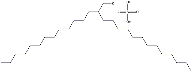 Sulfuric acid 2-tridecylpentadecyl=potassium salt Struktur