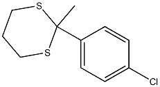 4'-Chloroacetophenone trimethylenedithioacetal Struktur