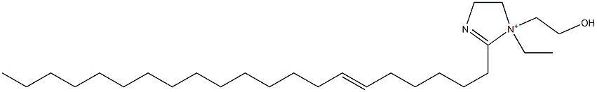 1-Ethyl-2-(6-henicosenyl)-1-(2-hydroxyethyl)-2-imidazoline-1-ium Struktur