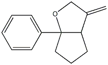 6a-Phenyl-3-methylenehexahydro-3H-cyclopenta[b]furan Struktur