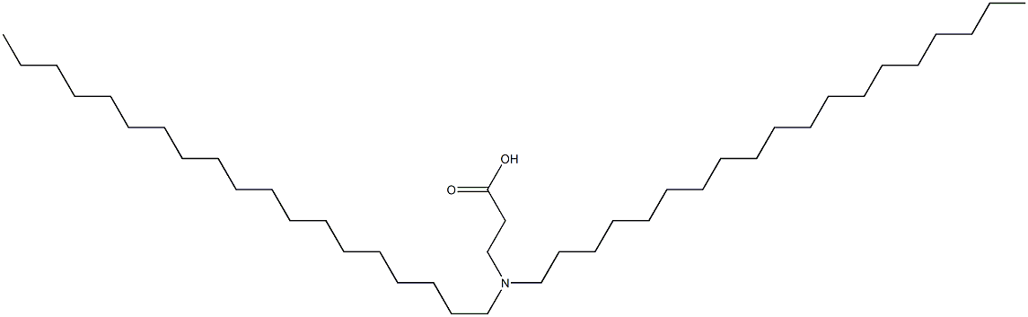 3-(Dinonadecylamino)propanoic acid Struktur