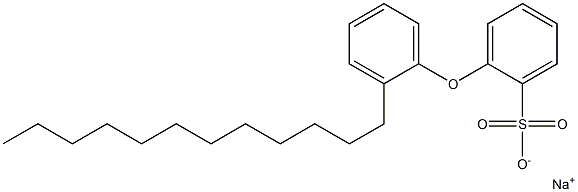 2-(2-Dodecylphenoxy)benzenesulfonic acid sodium salt Struktur