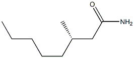 [S,(-)]-3-Methyloctanamide Struktur