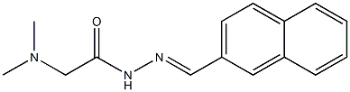 N2-(2-Naphtylmethylene)-N,N-dimethylaminoacetohydrazide Struktur