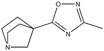 4-(3-Methyl-1,2,4-oxadiazol-5-yl)-1-azabicyclo[2.2.1]heptane Struktur