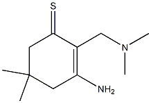 2-[(Dimethylamino)methyl]-3-amino-5,5-dimethyl-2-cyclohexene-1-thione Struktur