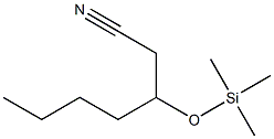 3-(Trimethylsiloxy)heptanenitrile Struktur