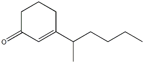 1-(1-Methylpentyl)-1-cyclohexen-3-one Struktur