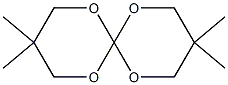 3,3,9,9-Tetramethyl-1,5,7,11-tetraoxaspiro[5.5]undecane Struktur