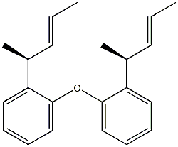 (-)-[(E,S)-1-Methyl-2-butenyl]phenyl ether Struktur