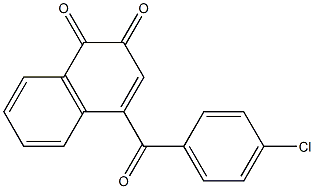 4-(4-Chlorobenzoyl)naphthalene-1,2-dione Struktur