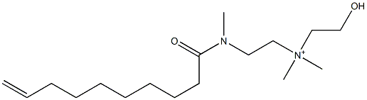 2-[N-(9-Decenoyl)-N-methylamino]-N-(2-hydroxyethyl)-N,N-dimethylethanaminium Struktur