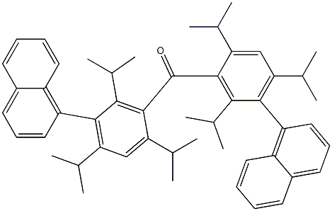 2,4,6-Triisopropyl-1-naphtylphenyl ketone Struktur