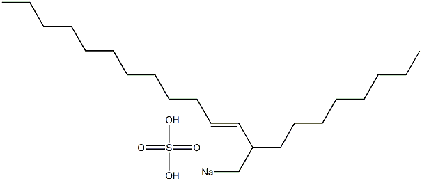 Sulfuric acid 2-octyl-3-tetradecenyl=sodium ester salt Struktur