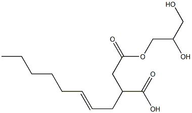 3-(2-Octenyl)succinic acid hydrogen 1-(2,3-dihydroxypropyl) ester Struktur