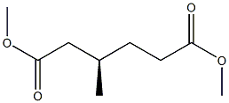 [R,(+)]-3-Methylhexanedioic acid dimethyl ester Struktur