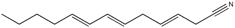 3,6,8-Tridecatrienenitrile Struktur