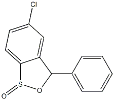 5-Chloro-3-phenyl-3H-2,1-benzoxathiole 1-oxide Struktur