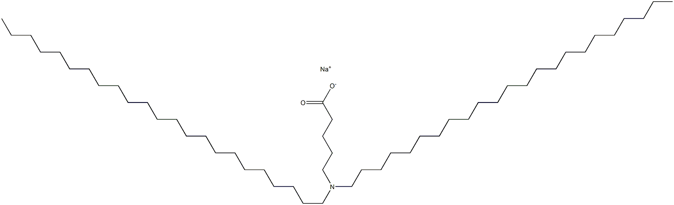 5-(Ditricosylamino)valeric acid sodium salt Struktur