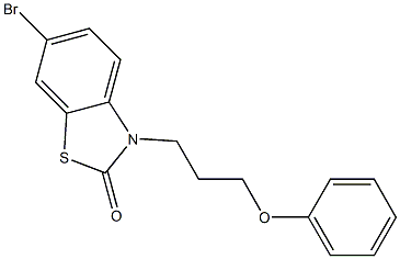 6-Bromo-3-(3-phenoxypropyl)benzothiazol-2(3H)-one Struktur