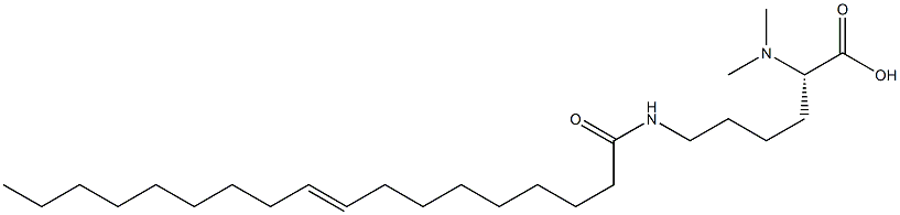 N6-(9-Octadecenoyl)-N2,N2-dimethyllysine Struktur