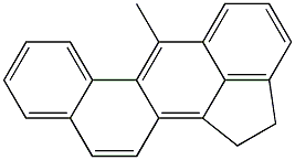 6-Methyl-1,2-dihydrobenz[j]aceanthrylene Struktur