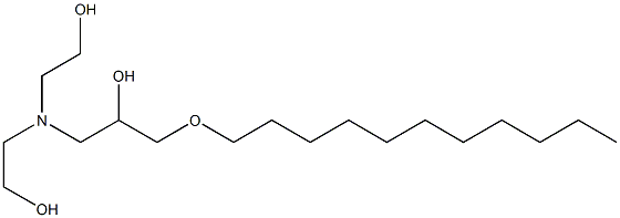 1-[Bis(2-hydroxyethyl)amino]-3-undecyloxy-2-propanol Struktur