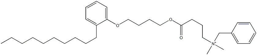 N,N-Dimethyl-N-benzyl-N-[3-[[4-(2-decylphenyloxy)butyl]oxycarbonyl]propyl]aminium Struktur