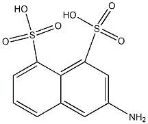 3-Amino-1,8-naphthalenedisulfonic acid Struktur