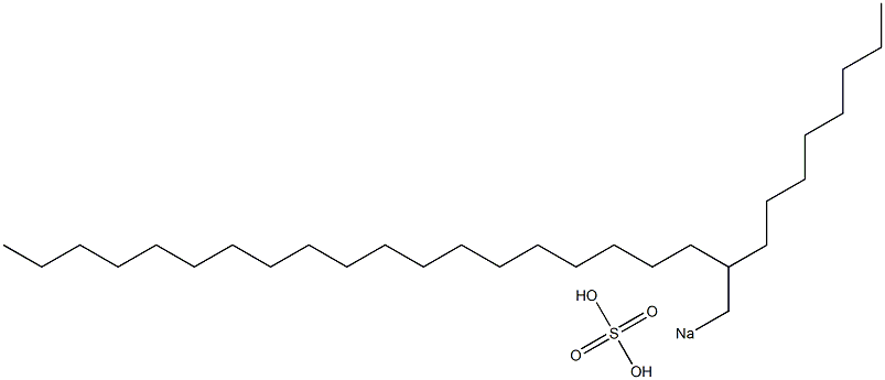 Sulfuric acid 2-octylhenicosyl=sodium salt Struktur