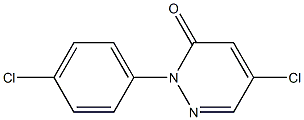 5-Chloro-2-(4-chlorophenyl)pyridazin-3(2H)-one Struktur