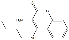 3-Amino-4-butylamino-2H-1-benzopyran-2-one Struktur