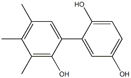 3',4',5'-Trimethyl-1,1'-biphenyl-2,2',5-triol Struktur